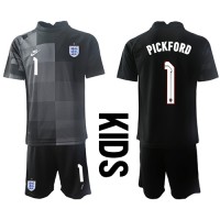 England Jordan Pickford #1 Målvakt Replika babykläder Hemmaställ Barn VM 2022 Kortärmad (+ korta byxor)